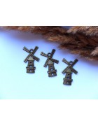 Подвеска металлическая Мельница 28*16 мм. Цвет бронза 