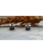 Бусины Pandora Style в форме короны металлические со стразами