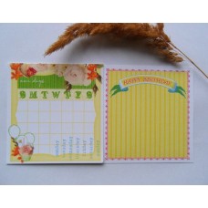 Карточки двусторонние. 9*9 см